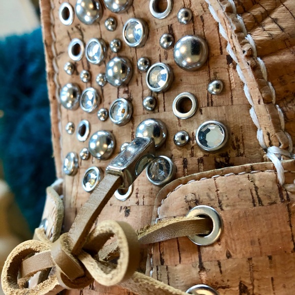 NWOT Sz 8.5 Donald Pliner natural cork loafers - Picture 5 of 8